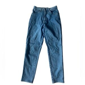 vintage medium wash high waisted mom jeans